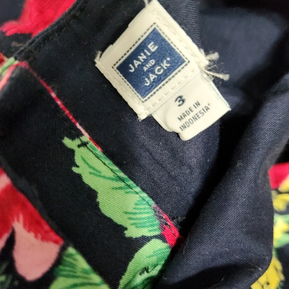 Janie and Jack Girl Dresses Navy Floral Dress - Picture 2 of 6